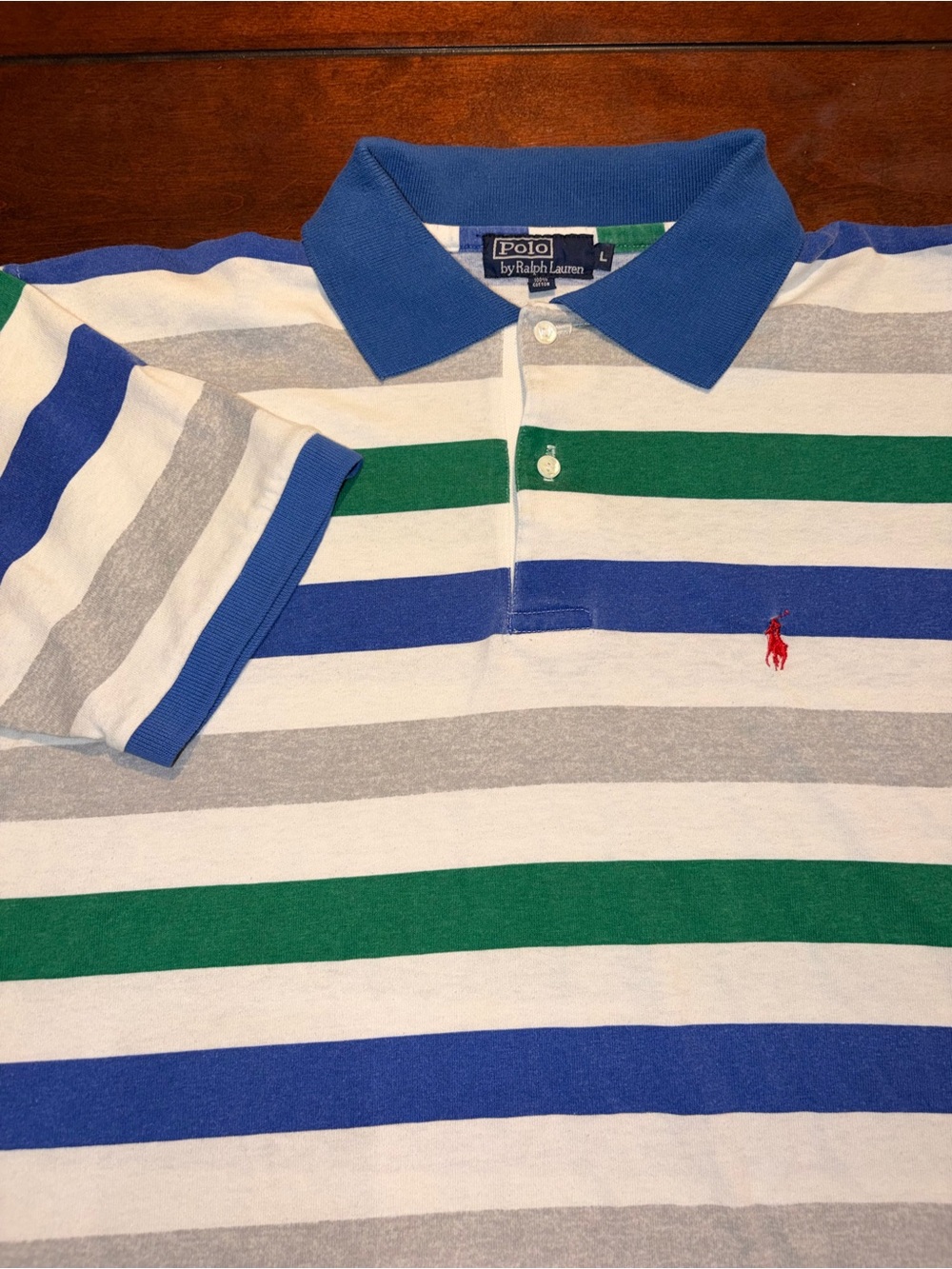 Vintage Men’s Polo by Ralph Lauren Striped Polo Shirt Size Large